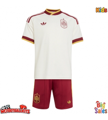 Spain Replica Away Stadium Kit for Kids World Cup 2026 Short Sleeve (+ pants)